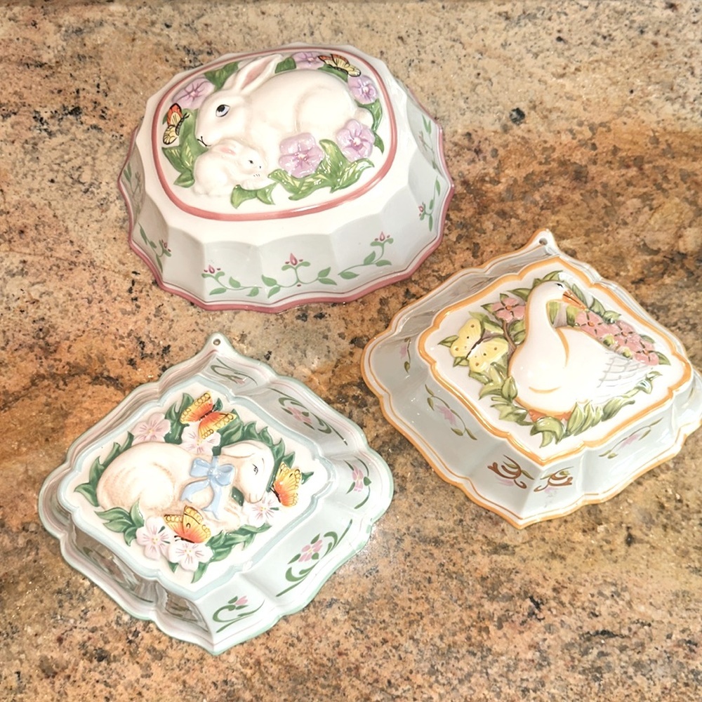 The Franklin Mint • Le Cordon Bleu Jello Molds • Set of Three • Collecti… - Picture 2 of 14